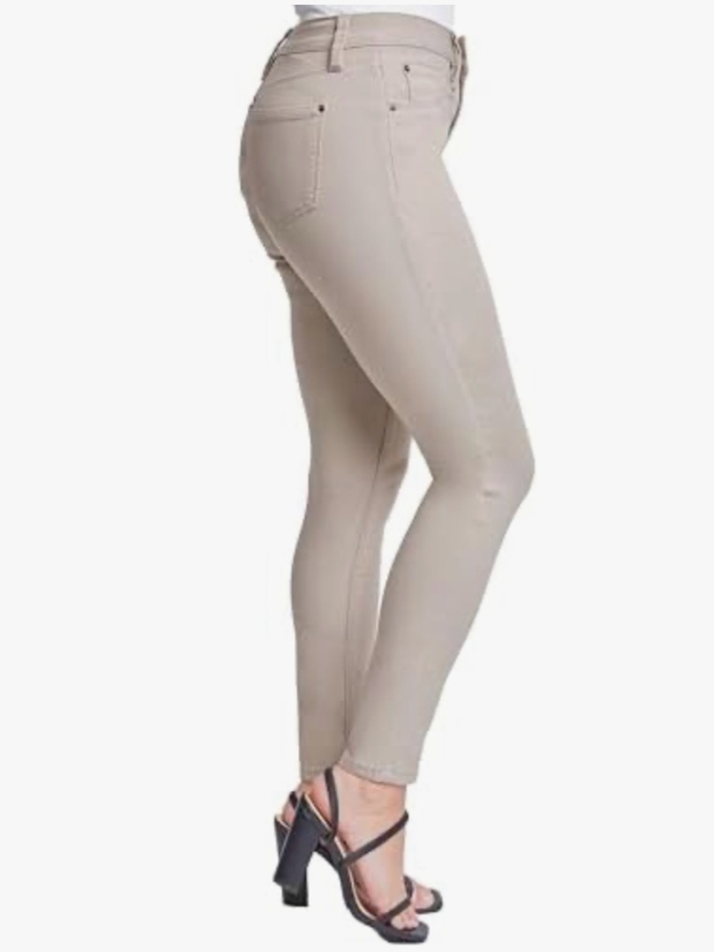Royalty for Me Hyperstretch Khaki Tan 22W provide a slimming silhouette NWT - Picture 2 of 16
